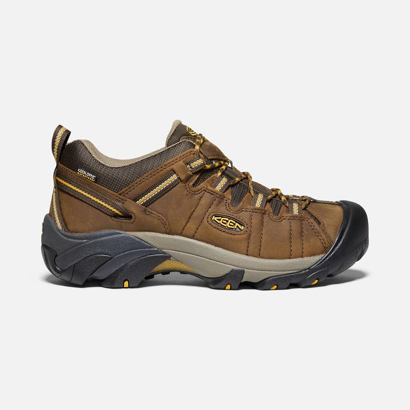 Keen Targhee II Wide Wanderschuhe Herren DE-28176 Cascade Brown/Golden Yellow - Keen Herrenschuhe Br